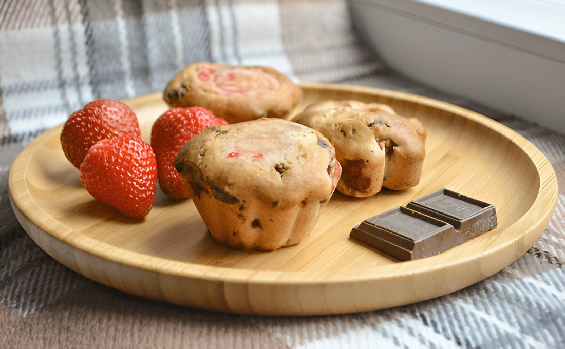 The Secret to Moist and Fluffy Strawberry Chocolate Chip Muffins