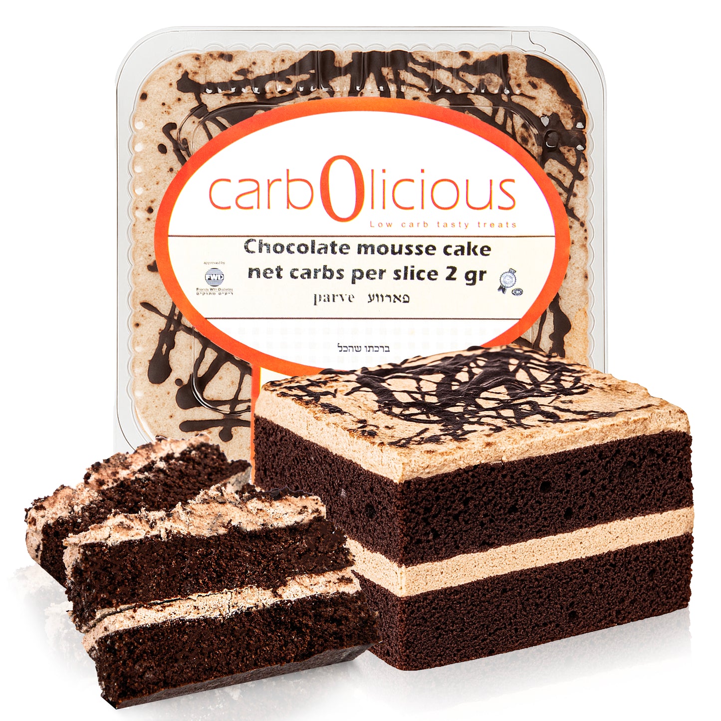 Carbolicious Chocolate Mousse Cake, 8oz Low Carb, Keto Friendly, Sugar Free