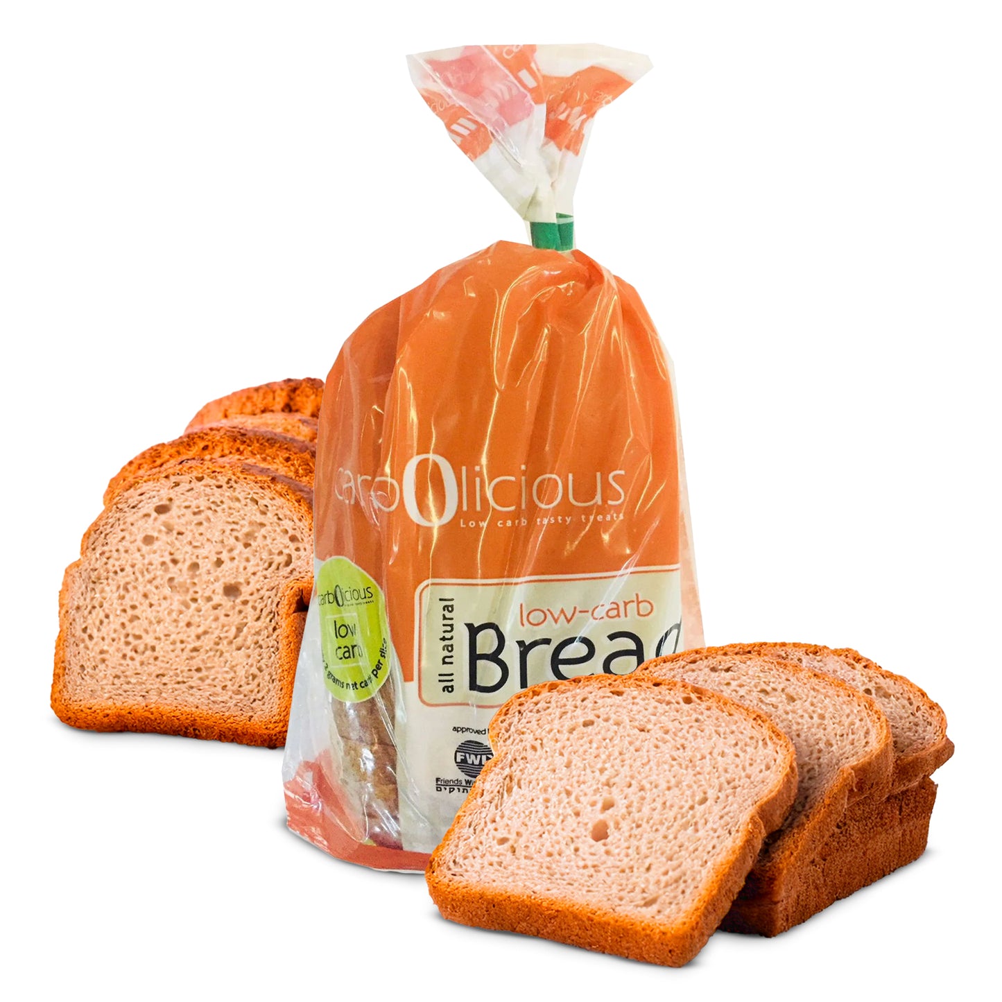 Carbolicious Bread Low-Carb, Sugar-free, Keto, Atkins Friendly 16 oz -2g Carbs- Per Slice One Loaf (16 oz)