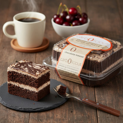 Carbolicious Chocolate Mousse Cake, 8oz Low Carb, Keto Friendly, Sugar Free