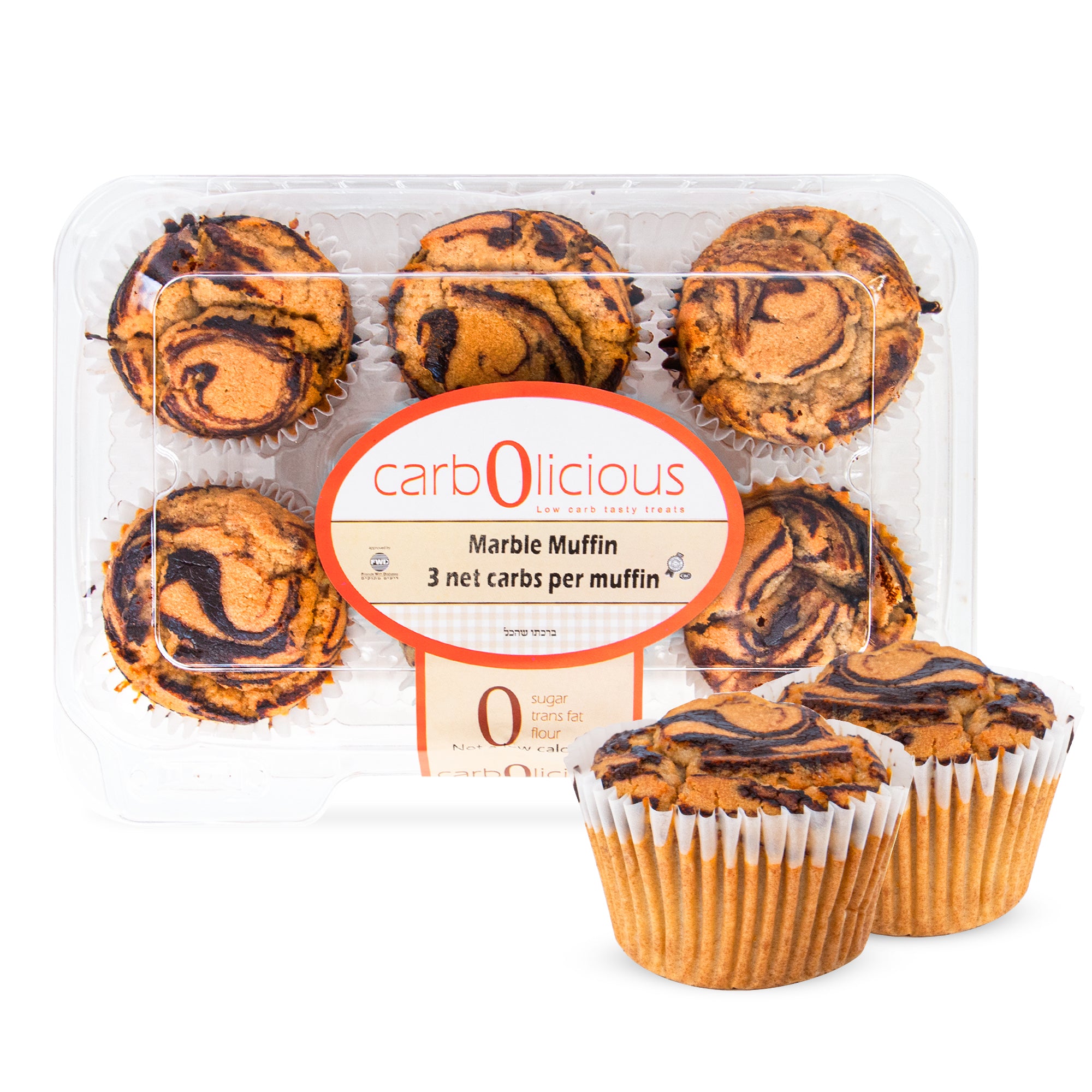 Buy Marble Muffins (6 Pack) Home-Style Low-Carb Sugar Free - 3g
