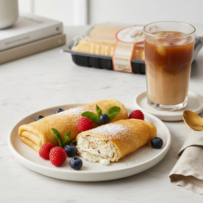 Carbolicious Low-Carb Cheese Blintzes, KETO ATKINS Friendly Sugar-Free