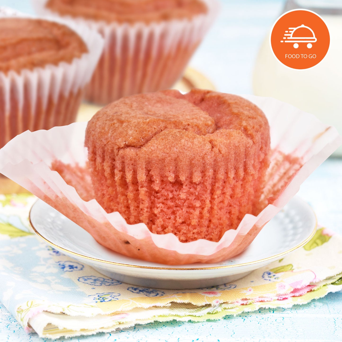 Carbolicious Strawberry Muffin (6 Muffins)  Low-Carb Sugar-Free 2g Carbs per muffin Keto, Atkins Diabetic, Friendly