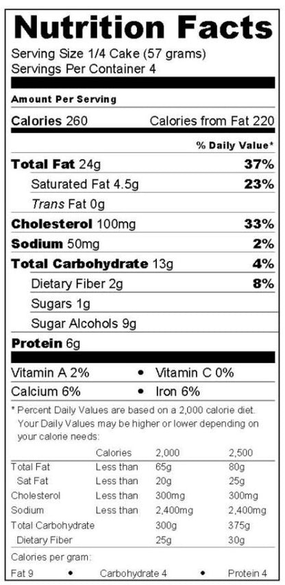 Carbolicious Chocolate Mousse Cake, 8oz Low Carb, Keto Friendly, Sugar Free