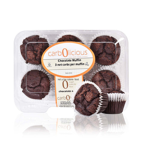 Low Carb Chocolate Muffin - 6 Pack - Only 3 grams Net Carbs per Muffin!<br/><font color="ED2939">Please freeze product until ready to use</font>