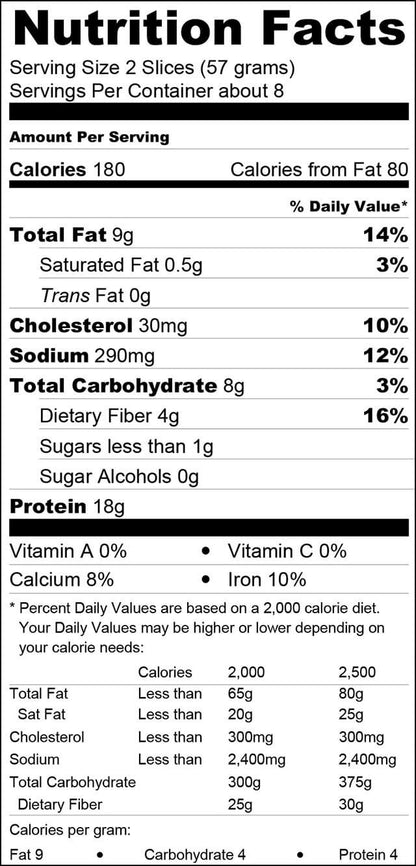 Carbolicious Bread Low-Carb, Sugar-free, Keto, Atkins Friendly 16 oz -2g Carbs- Per Slice One Loaf (16 oz)